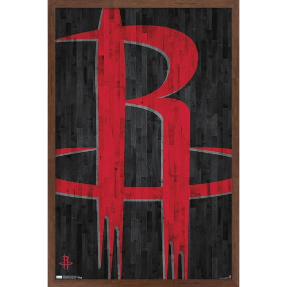 NBA Houston Rockets - Logo 19 Wall Poster, 14.725" x 22.375" Framed