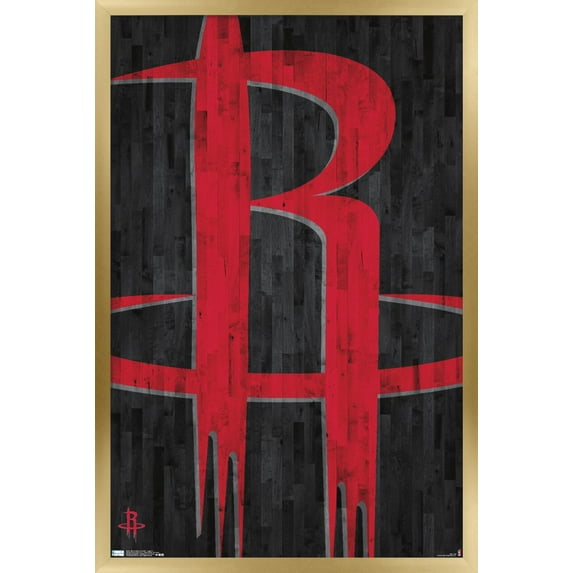 NBA Houston Rockets - Logo 19 Wall Poster, 22.375" x 34", Framed