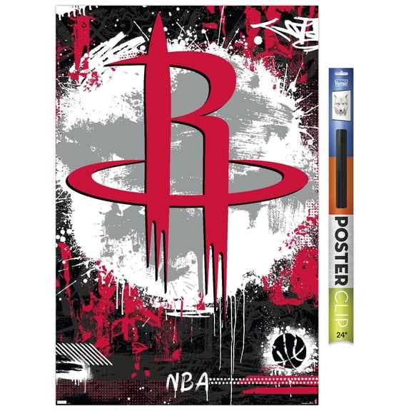 NBA Houston Rockets - Maximalist Logo 23 Wall Poster, 22.375" x 34"