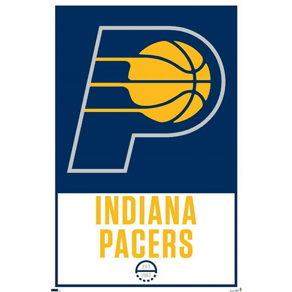 NBA Indiana Pacers - Logo 21 Wall Poster, 14.725" x 22.375"