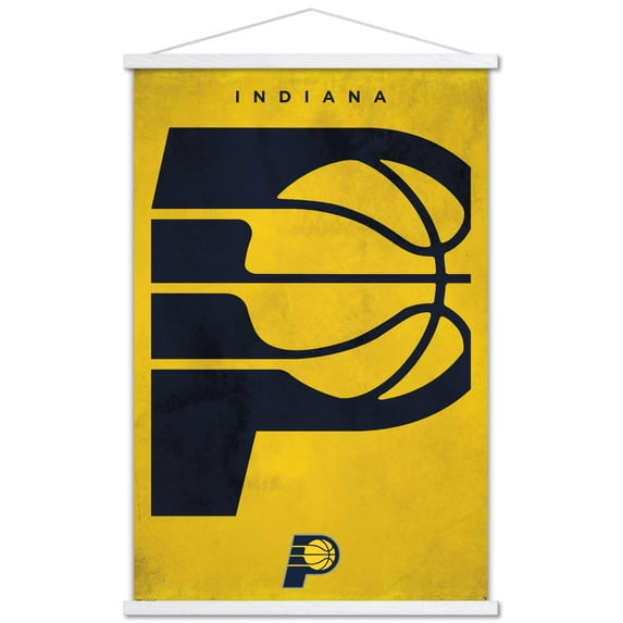 NBA Indiana Pacers - Logo 25 Wall Poster with Magnetic Frame, 22.375" x 34"