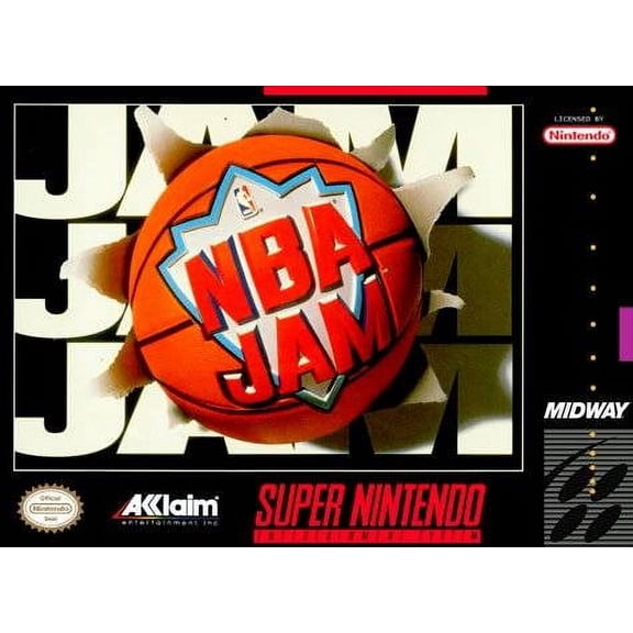 Restored NBA Jam, Super Nintendo, Video Game, Sports Basketball Arcade, Two campaign modes, Game modes aplenty
