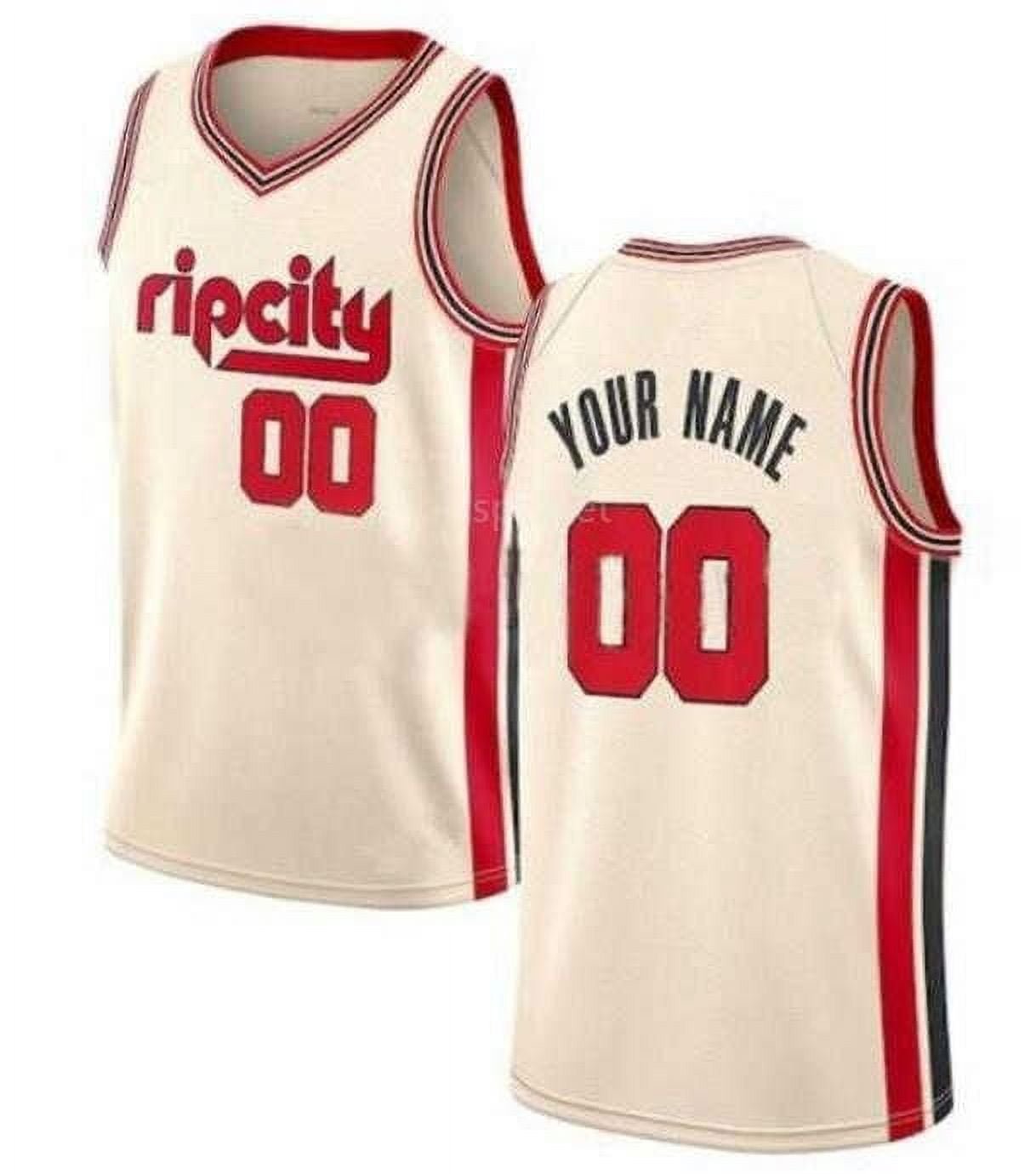 NBA Jersey Custom Printed Damian 0 Lillard CJ 3 McCollum 23