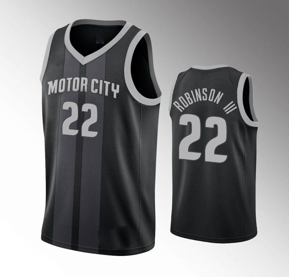 Detroit pistons black jersey sales