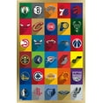 thumbnail image 1 of NBA League - Logos 24 Wall Poster, 14.725" x 22.375" Framed, 1 of 4