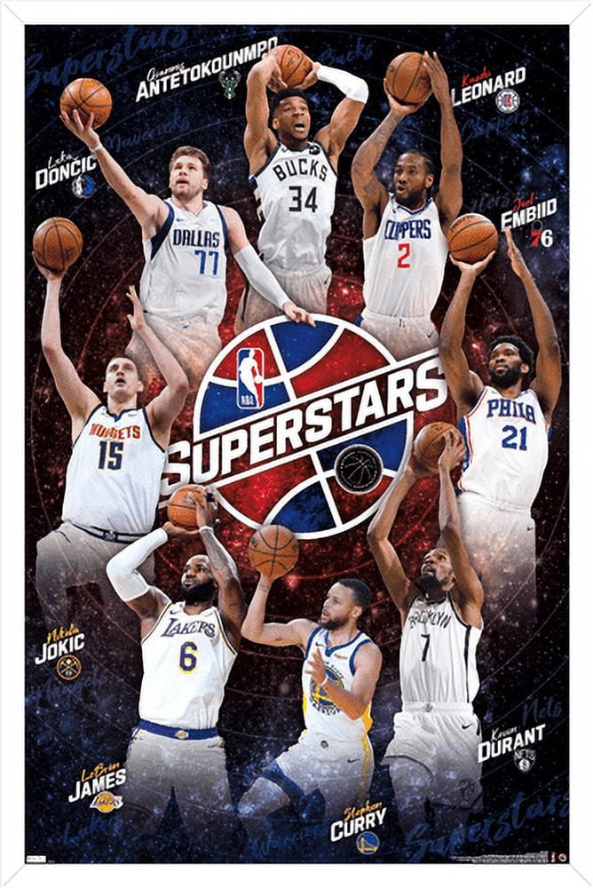 Trends International NBA League-Superstars 21 Wall Poster, 22.375 x 34,  Unframed Version, Bedroom