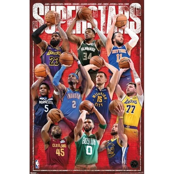 NBA League - Superstars 25 Wall Poster, 22.375" x 34"