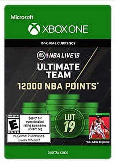 NBA Live 19 12000 NBA Points - Xbox One [Digital]