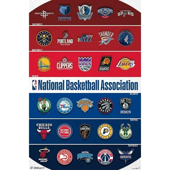 NBA - Logos 18 Laminated Poster Print (22 x 34)