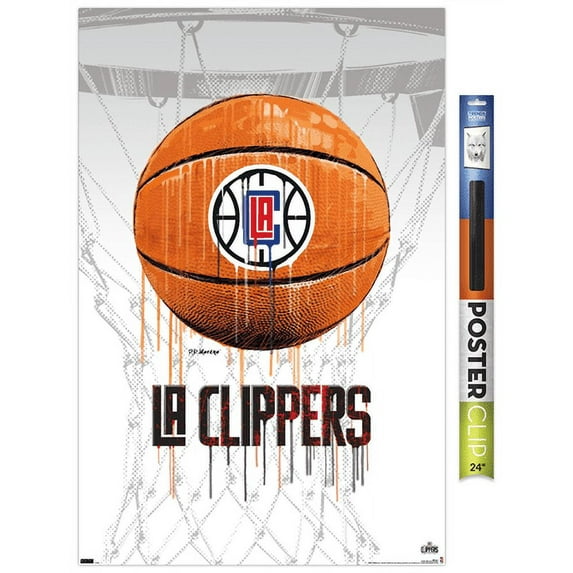 NBA Los Angeles Clippers - Drip Basketball 21 Wall Poster, 22.375" x 34"