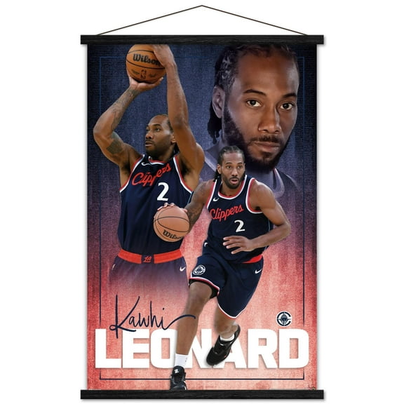 NBA Los Angeles Clippers - Kawhi Leonard 25 Wall Poster with Magnetic Frame, 22.375" x 34"