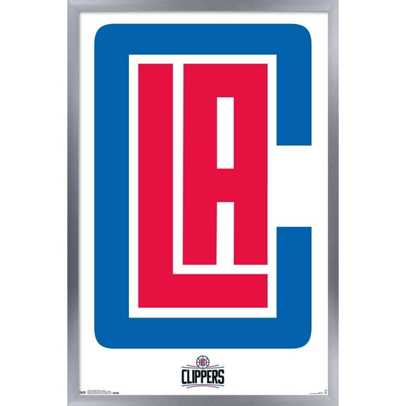 NBA Los Angeles Clippers - Logo 15 Wall Poster, 14.725" x 22.375", Framed
