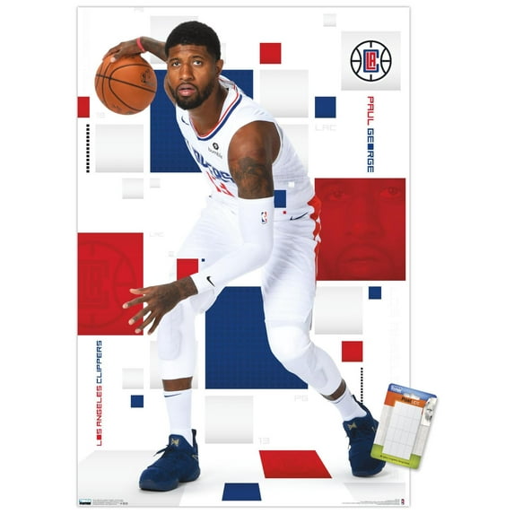NBA Los Angeles Clippers - Paul George 19 Wall Poster, 22.375" x 34"