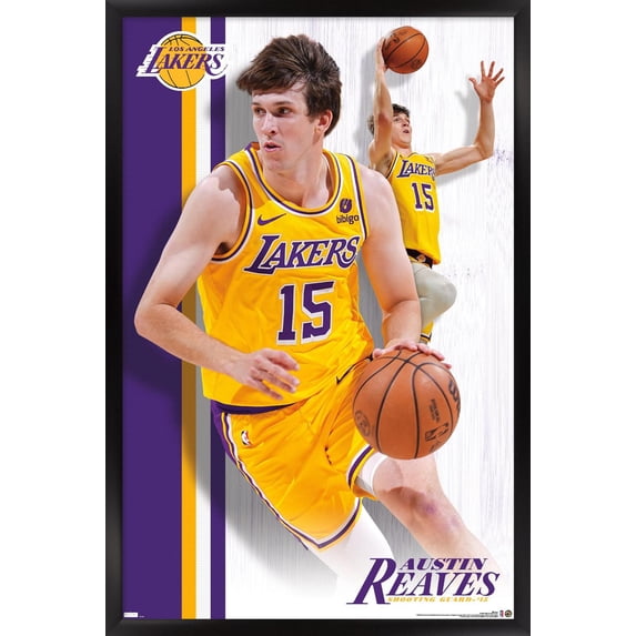 NBA Los Angeles Lakers - Austin Reaves 24 Wall Poster, 14.725" x 22.375" Framed
