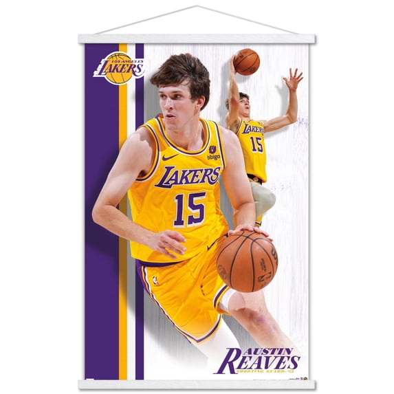 NBA Los Angeles Lakers - Austin Reaves 24 Wall Poster with Magnetic Frame, 22.375" x 34"