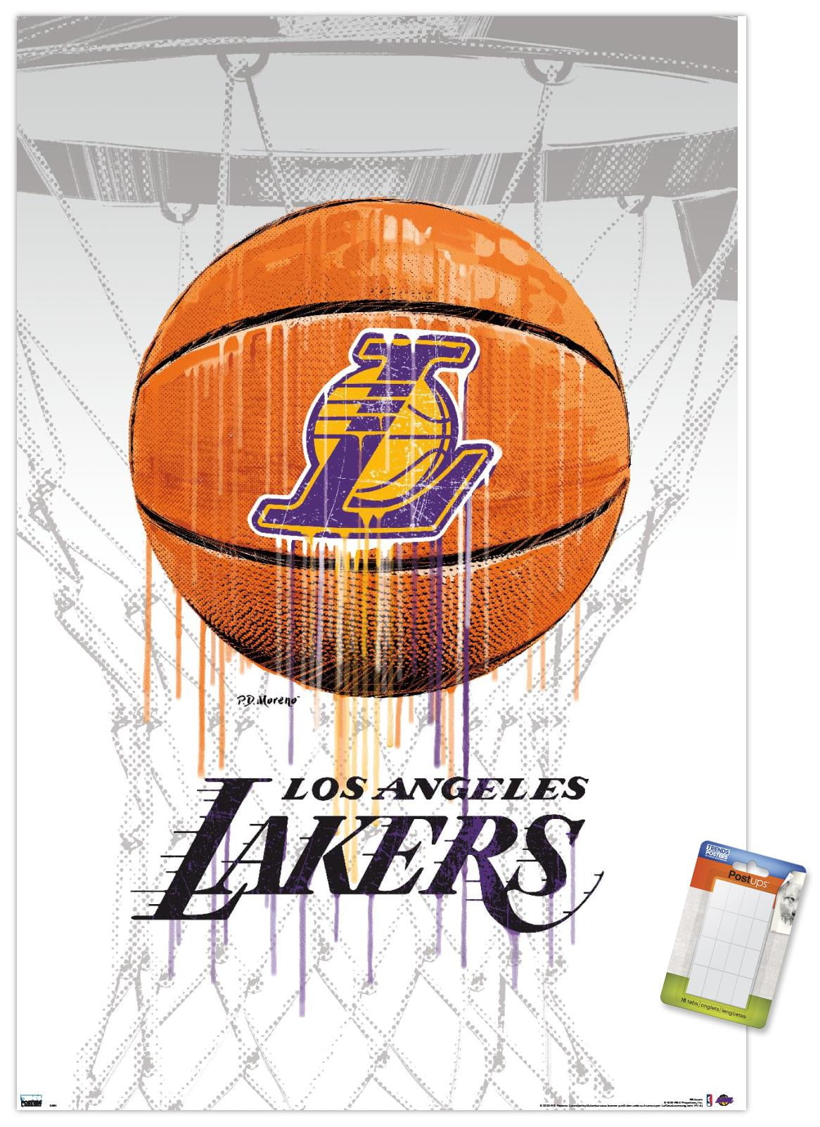 NBA Los Angeles Lakers - Drip Ball 20 Wall Poster, 22.375 x 34 