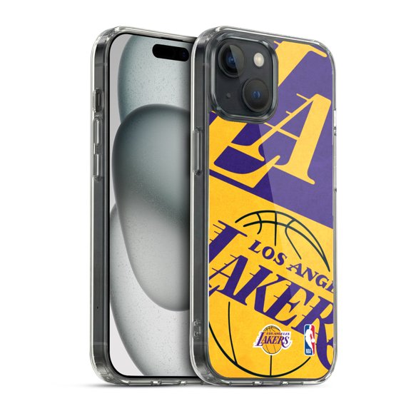 NBA Los Angeles Lakers Half Oversized Hybrid MagSafe Case for Apple iPhone 15