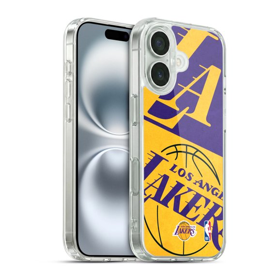 NBA Los Angeles Lakers Half Oversized Hybrid MagSafe Case for Apple iPhone 16