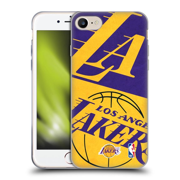 NBA Los Angeles Lakers Half Oversized Hybrid MagSafe Case for Apple iPhone 7 / 8 / SE 2020 & 2022