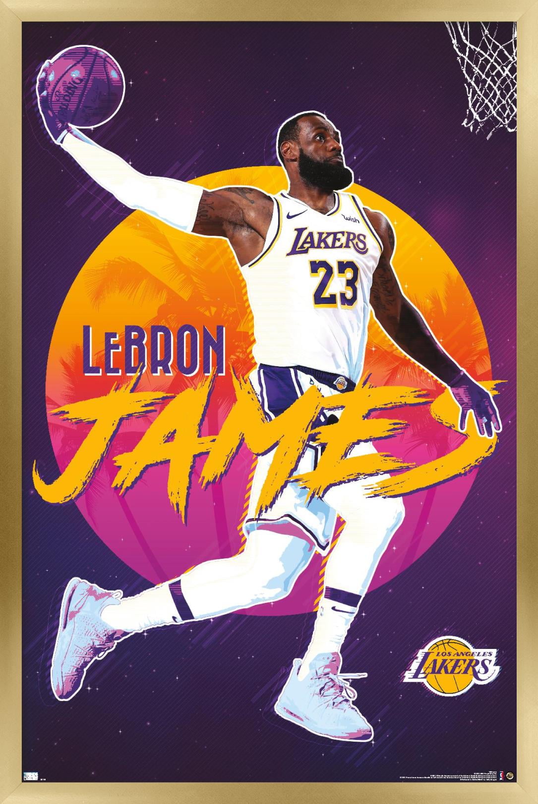NBA Los Angeles Lakers - LeBron James 21 Wall Poster, 14.725 x 22.375 