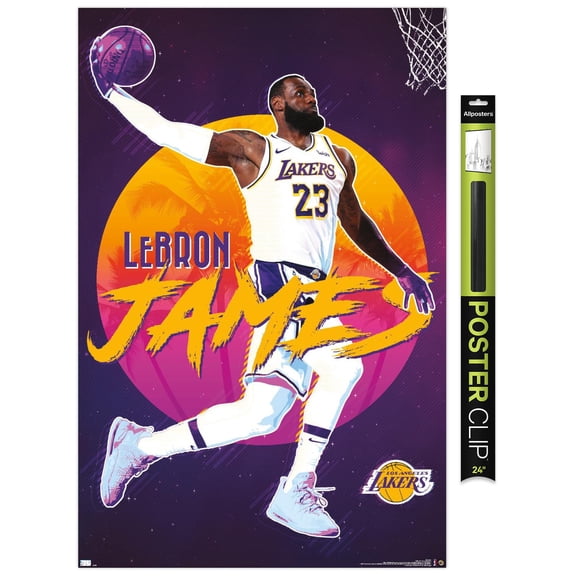 NBA Los Angeles Lakers - LeBron James 20 Wall Poster, 22.375" x 34"