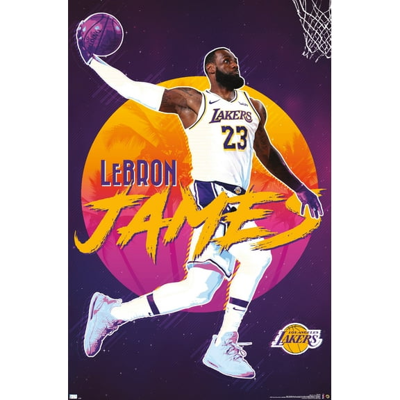 NBA Los Angeles Lakers - LeBron James 20 Wall Poster, 22.375" x 34"