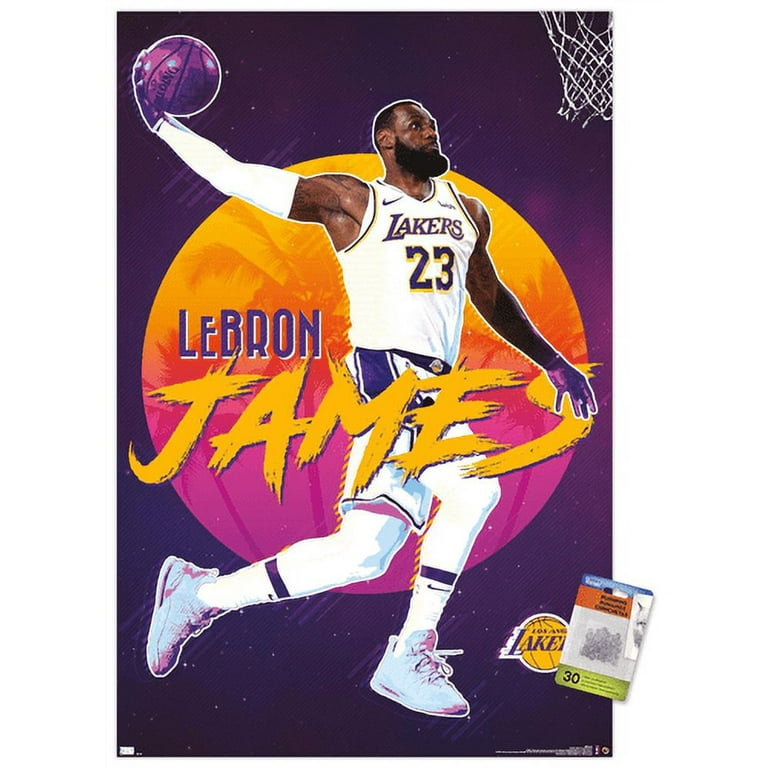 Lebron James Los Angeles poster, Basketball print, Sports wall art Poster 1  | Poster