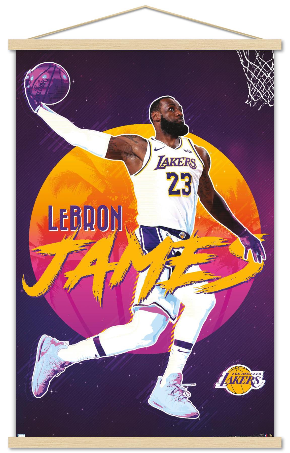 NBA Los Angeles Lakers - LeBron James 20 Wall Poster, 22.375 x 34