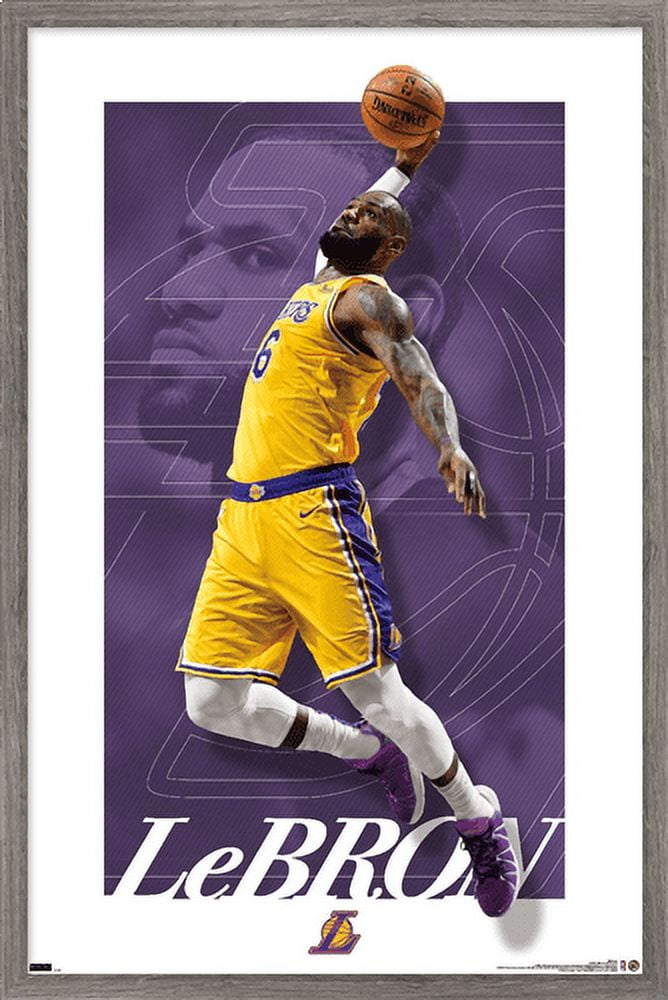 NBA Los Angeles Lakers - LeBron James 20 Wall Poster with Pushpins, 22.375  x 34 