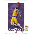 thumbnail image 1 of NBA Los Angeles Lakers - LeBron James 21 Wall Poster with Push Pins, 22.375" x 34", 1 of 5