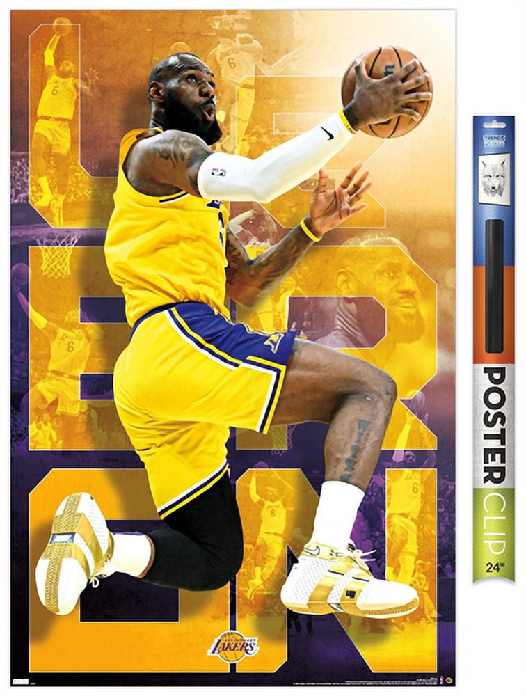 NBA Los Angeles Lakers - LeBron James 20 Wall Poster, 22.375 x