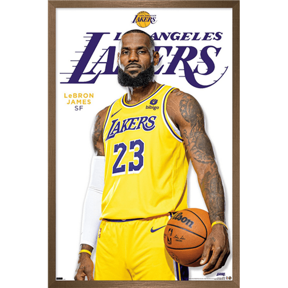 NBA Los Angeles Lakers - LeBron James Feature Series 23 Wall Poster, 22.375" x 34" Framed