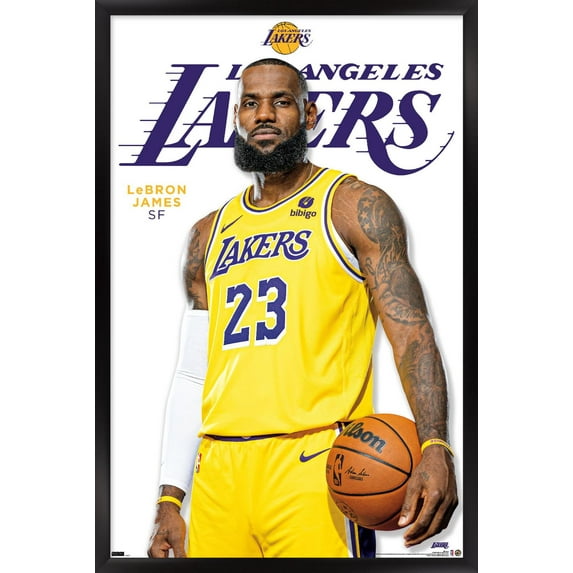 NBA Los Angeles Lakers - LeBron James Feature Series 23 Wall Poster, 22.375" x 34" Framed