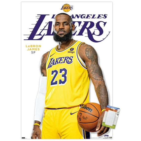 NBA Los Angeles Lakers - LeBron James Feature Series 23 Wall Poster, 22.375" x 34"