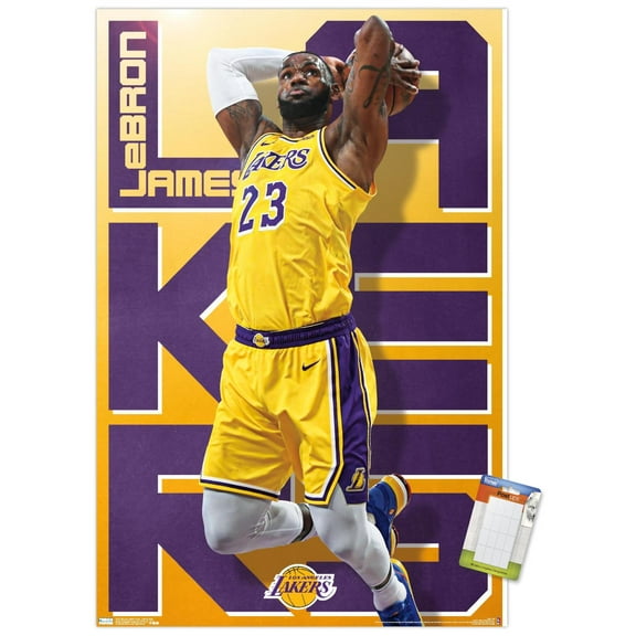 NBA Los Angeles Lakers - Lebron James 19 Wall Poster, 22.375" x 34"