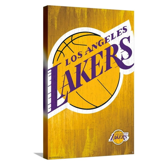 NBA Los Angeles Lakers - Logo 13 Canvas Wall Poster, 14.725" x 22.375"