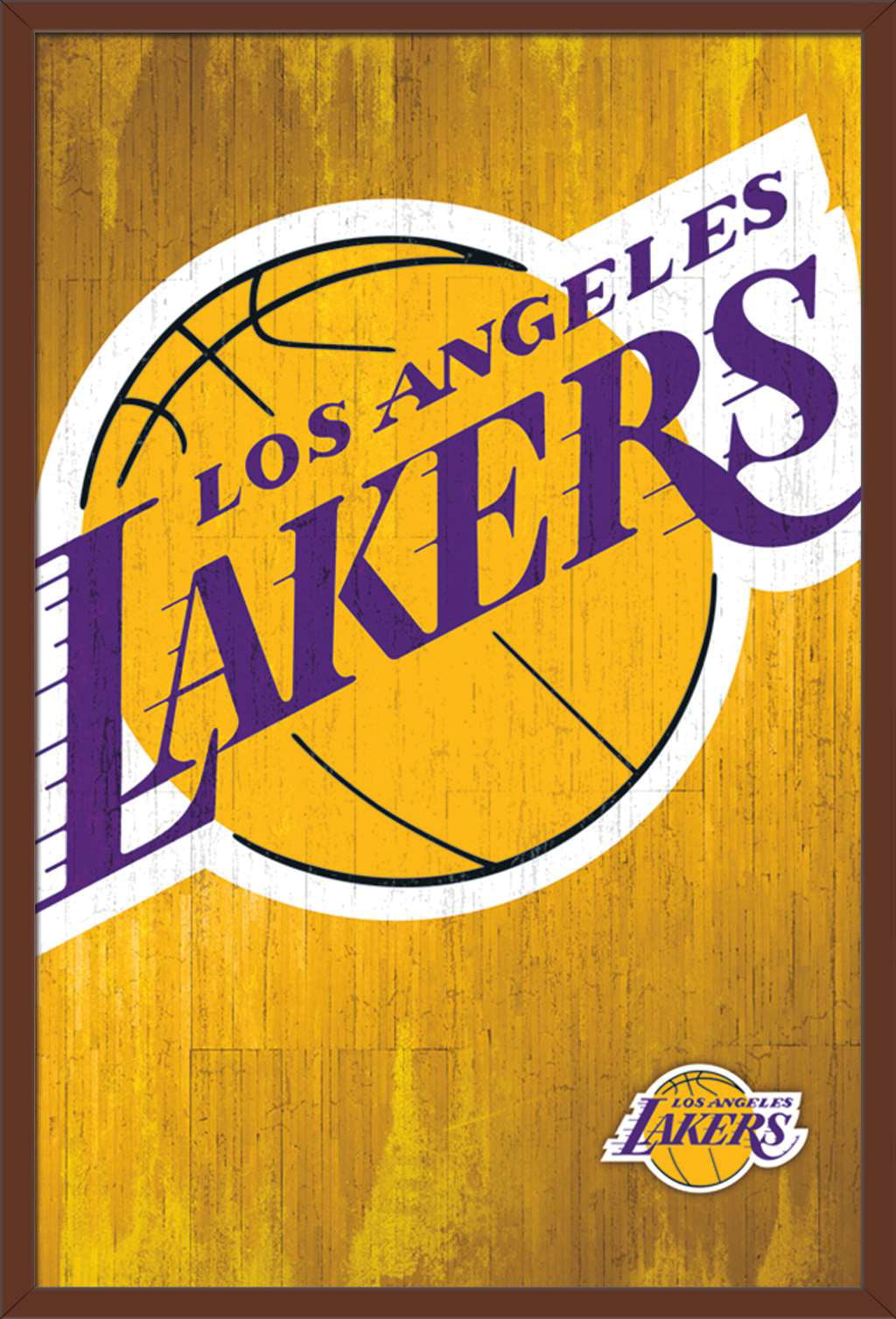 Los Angeles Lakers Dripping Basketball Shirt And Poster T-Shirt by