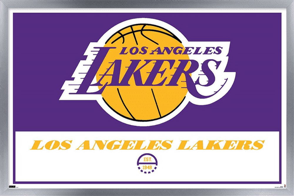 NBA Los Angeles Lakers - Logo 21 Wall Poster, 14.725" x 22.375", Framed