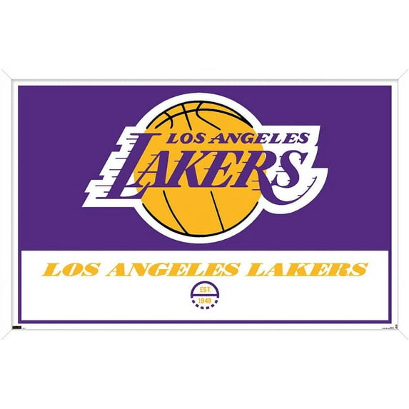 NBA Los Angeles Lakers - Logo 21 Wall Poster, 14.725" x 22.375", Framed