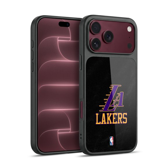NBA Los Angeles Lakers Logo Black & Purple Design Hard MagSafe Case for Apple iPhone 18 Pro Max