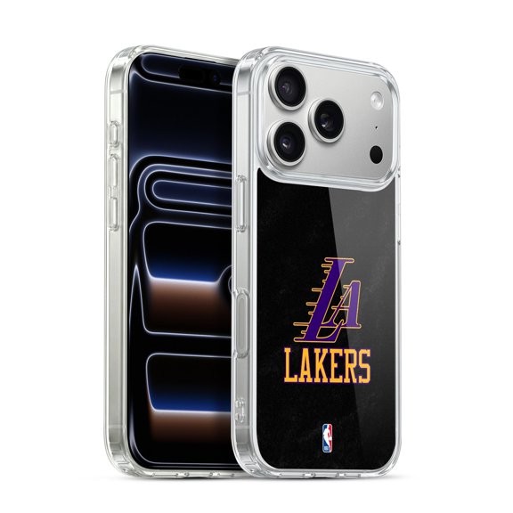NBA Los Angeles Lakers Logo Black & Purple Design Hybrid MagSafe Case for Apple iPhone 17 Pro