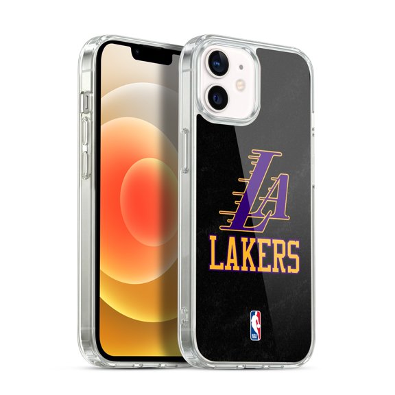 NBA Los Angeles Lakers Logo Black & Purple Design MagSafe Case for Apple iPhone 12 / iPhone 12 Pro