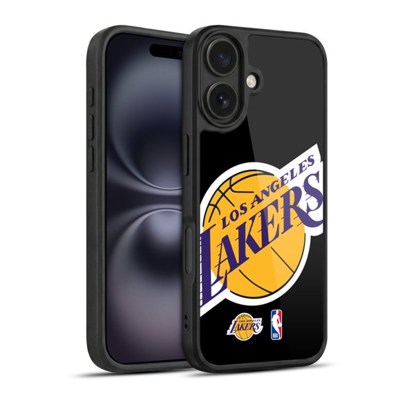 NBA Los Angeles Lakers Logo Oversized Hybrid Hard MagSafe Case for Apple iPhone 16