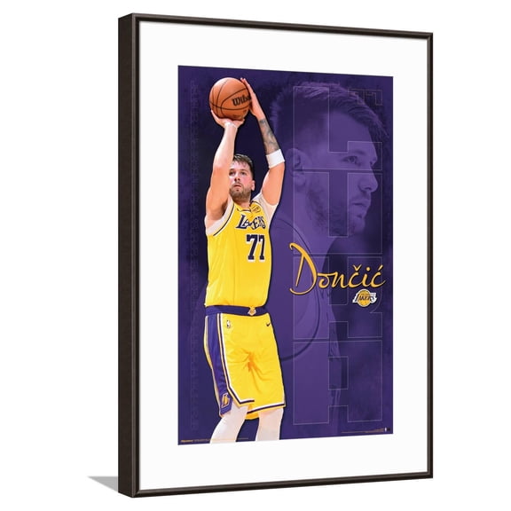 NBA Los Angeles Lakers - Luka Doncic 25 Canvas Wall Poster, 14.725" x 22.375"