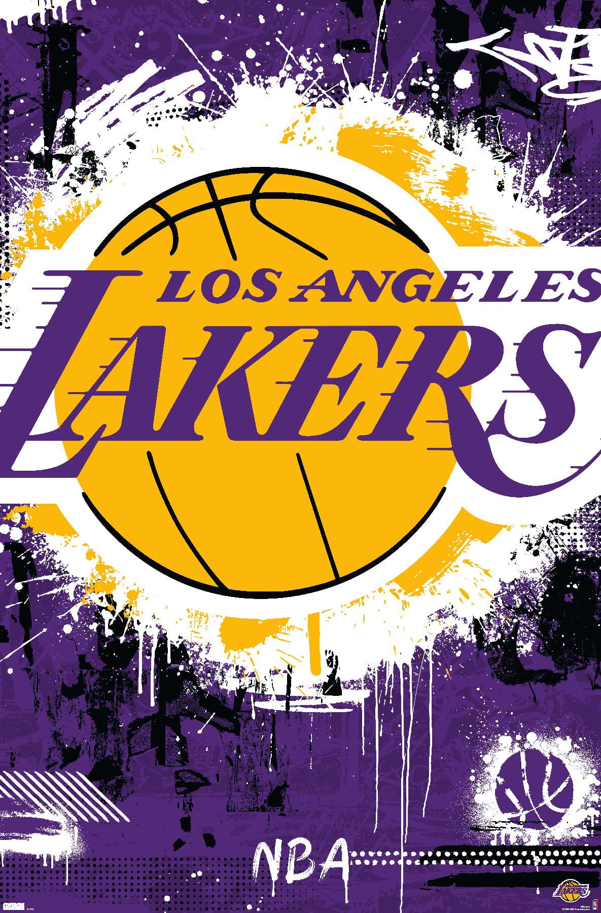NBA Los Angeles Lakers Maximalist Logo 23 Wall Poster, x