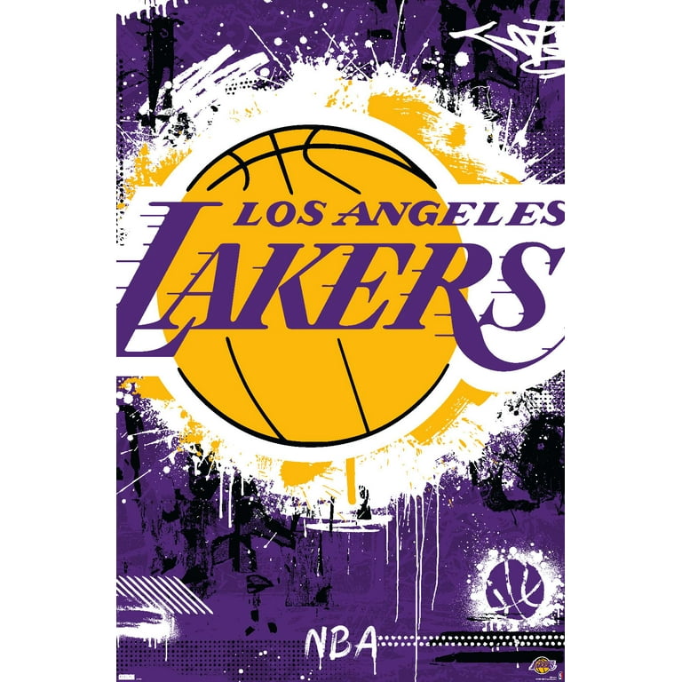 NBA Los Angeles Lakers Maximalist Logo 23 Wall Poster, x