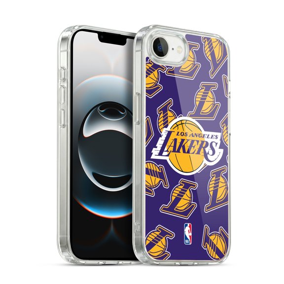 NBA Los Angeles Lakers Patterns Hybrid MagSafe Case for Apple iPhone 16e / iPhone 17e