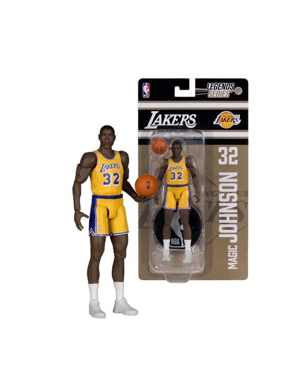 Magic Johnson (NBA: Los Angeles Lakers) 6" Articulated Action Figure McFarlane's SportsPicks Legends Series