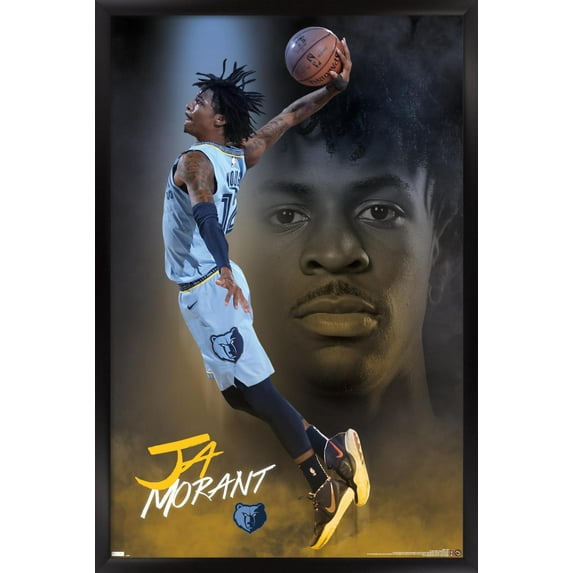 NBA Memphis Grizzlies - Ja Morant 20 Wall Poster, 14.725" x 22.375", Framed