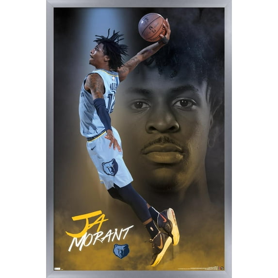 NBA Memphis Grizzlies - Ja Morant 20 Wall Poster, 22.375" x 34", Framed